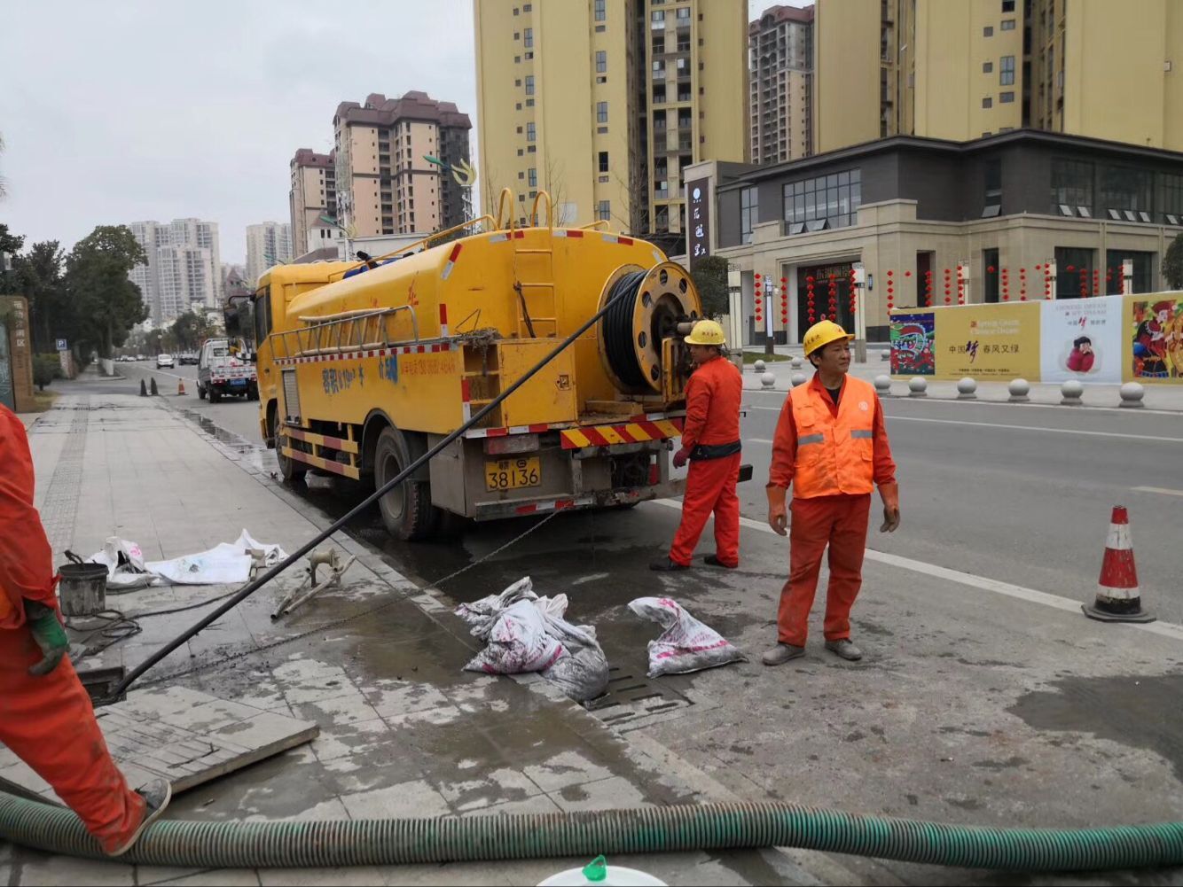 乌恰排污管道清淤-管道清洗